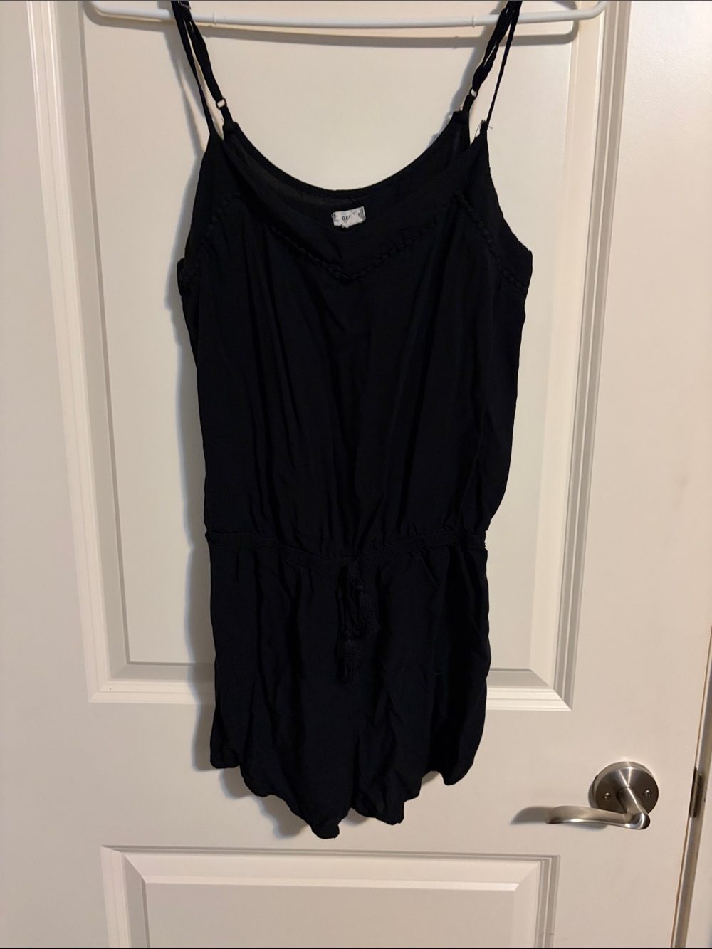 Garage Black Spaghetti-Strap Romper